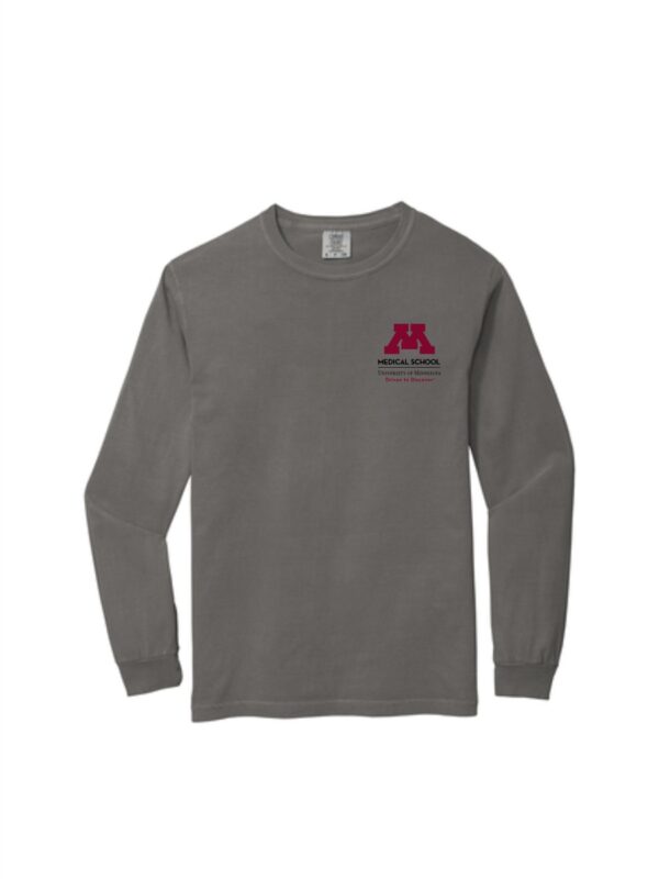 U of M Medical School Comfort Colors® Heavyweight Ring Spun Long Sleeve Tee - Image 2