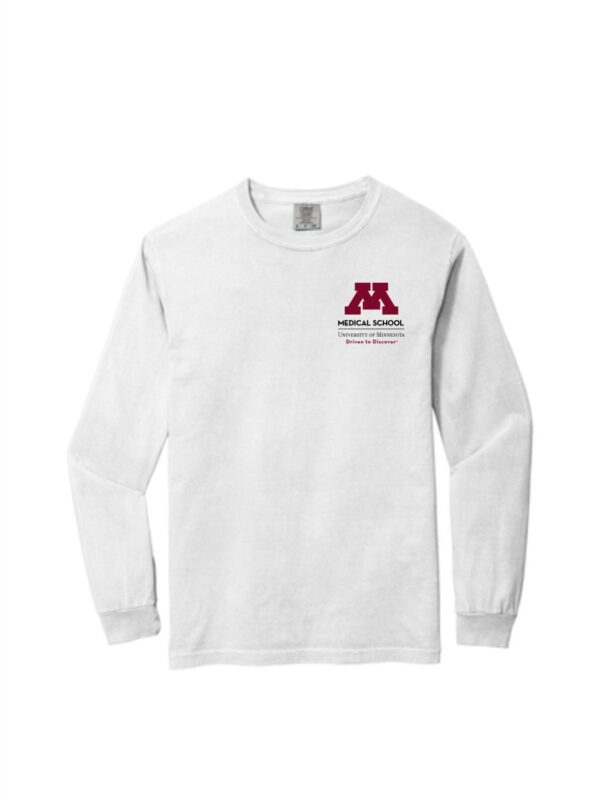 U of M Medical School Comfort Colors® Heavyweight Ring Spun Long Sleeve Tee - Image 3