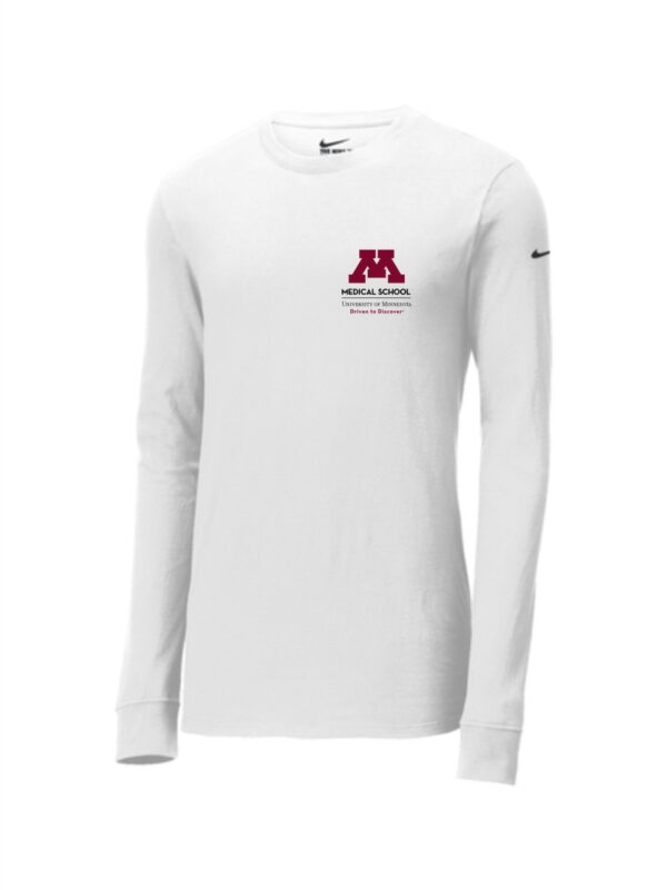 U of M Medical School Nike Dri-FIT Cotton/Poly Long Sleeve Tee - Image 2