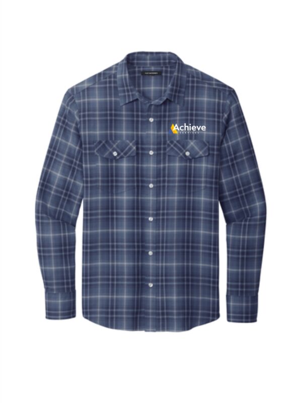 Achieve Services Port Authority® Long Sleeve Ombre Plaid Shirt