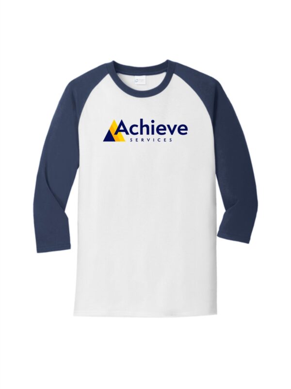 Achieve Services  Port & Co™ Core Blend 3/4-Sleeve Raglan Tee