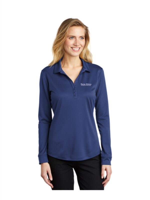 TCTR Port Authority® Ladies Silk Touch™ Performance Long Sleeve Polo