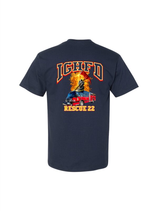 IGHFD Custom Rescue 22 Gildan Hammer™ T-Shirt - Image 2