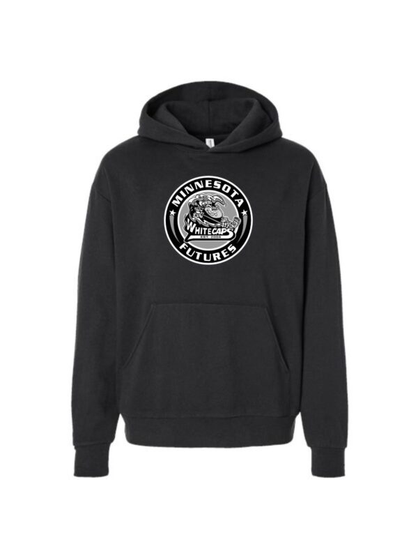 MN Whitecaps Futures Independent Trading Co. Avenue Black Hooded Sweatshirt