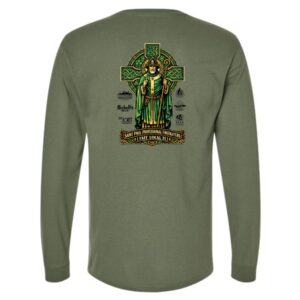 SPFD St. Pat's Gildan® Heavy Cotton™ 100% Cotton Long Sleeve T-Shirt-Green