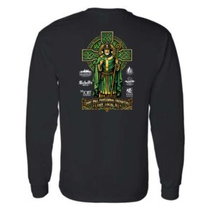 SPFD St. Pat's Gildan®  Heavy Cotton™ 100% Cotton Long Sleeve T-Shirt-Black