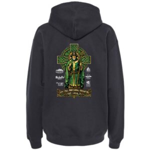 SPFD St. Pat's Gildan® Softstyle® Midweight Pullover Hooded Sweatshirt-Black