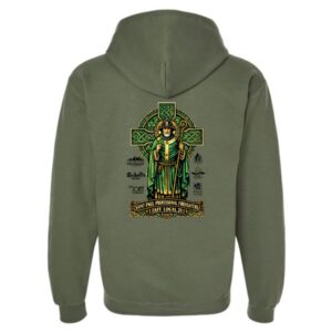 SPFD St. Pat's Gildan® Softstyle® Midweight Fleece Full-Zip Hooded Sweatshirt-Green