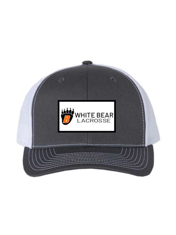 White Bear Lake Boys Lacrosse Richardson Trucker Cap-Charcoal