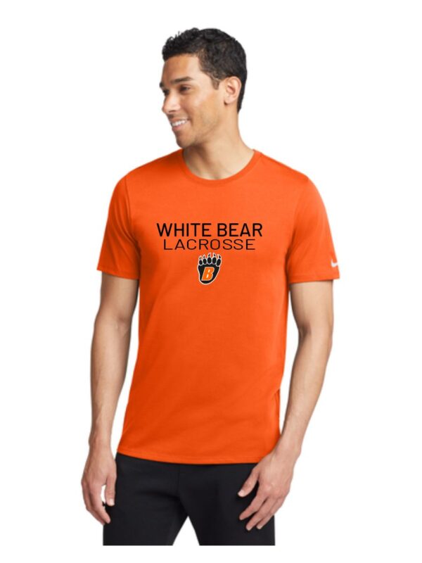 White Bear Lake Boys Lacrosse Nike Dri-FIT Cotton/Poly Tee-Orange