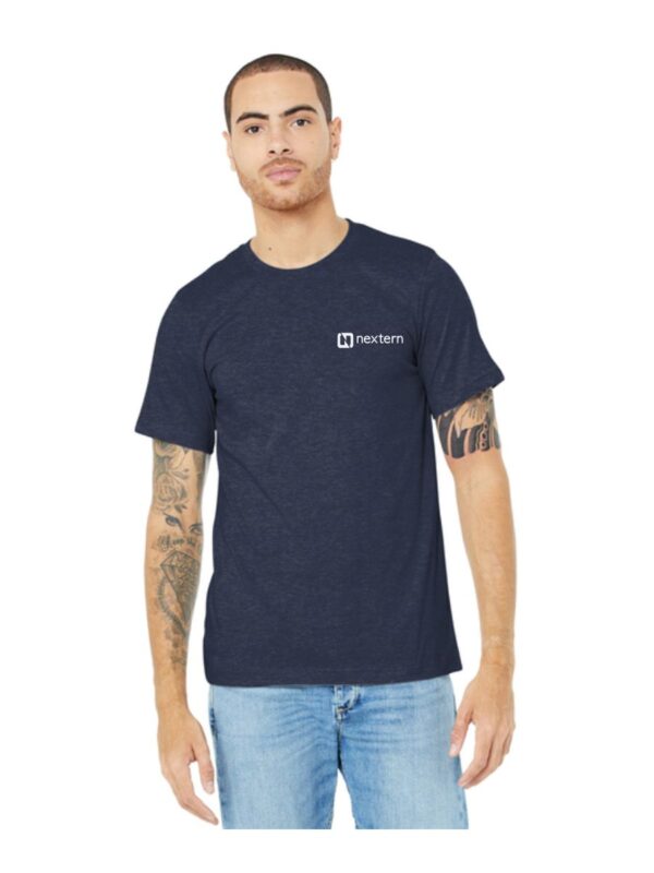 Nextern BELLA+CANVAS® Unisex Heather CVC Short Sleeve Tee - Heather Navy