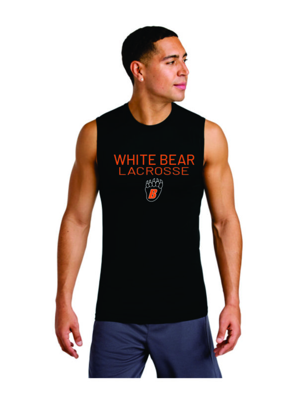 White Bear Lake Boys Lacrosse     Sport-Tek® PosiCharge® Compression Sleeveless Tee-Black