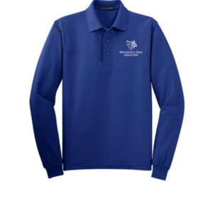 MN Zoo Volunteer Port Authority® Silk Touch™ Long Sleeve Polo