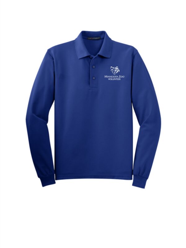 MN Zoo Volunteer Port Authority® Silk Touch™ Long Sleeve Polo