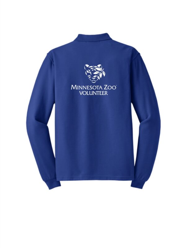 MN Zoo Volunteer Port Authority® Silk Touch™ Long Sleeve Polo - Image 2