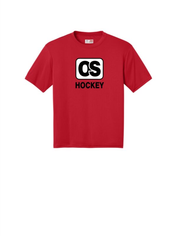 OS Hockey General  A4 Cooling Performance Short Sleeve Tee-Scarlet