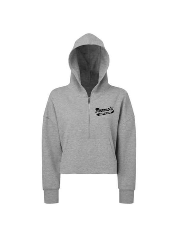 MN Jr Whitecaps  TriDri Women's Alice Half-Zip Hooded Sweatshirt