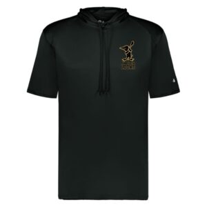 MN Loons  Badger Sport B-CORE SHORT SLEEVE HOODIE - Black