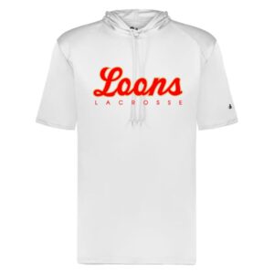 MN Loons  Badger Sport B-CORE SHORT SLEEVE HOODIE - White