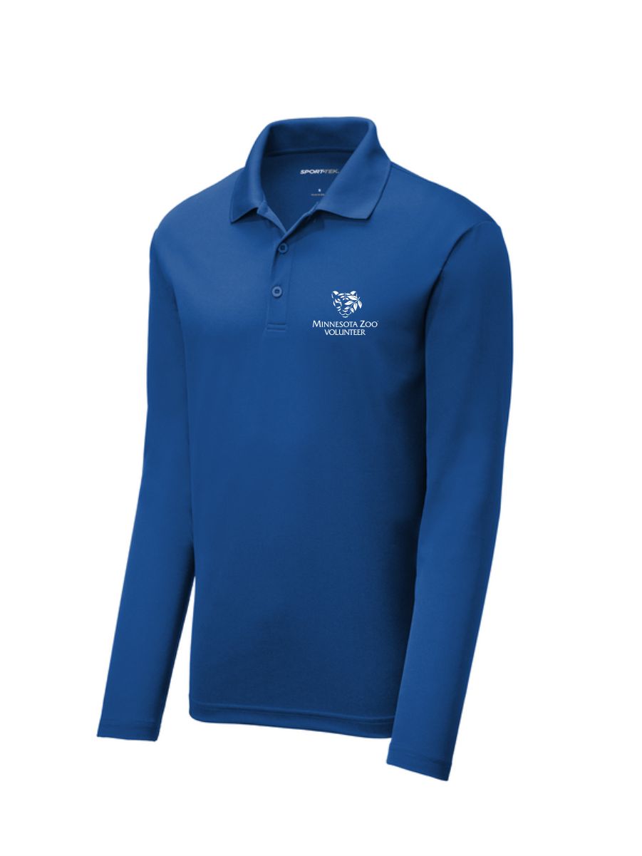 MN Zoo Volunteer Sport-Tek® PosiCharge® RacerMesh® Long Sleeve Polo