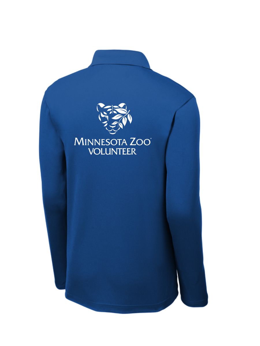 MN Zoo Volunteer Sport-Tek® PosiCharge® RacerMesh® Long Sleeve Polo - Image 2