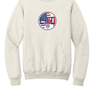 Girl’s Elite League NIT Port & Co® Core Fleece Crewneck Pocket Sweatshirt-Oatmeal