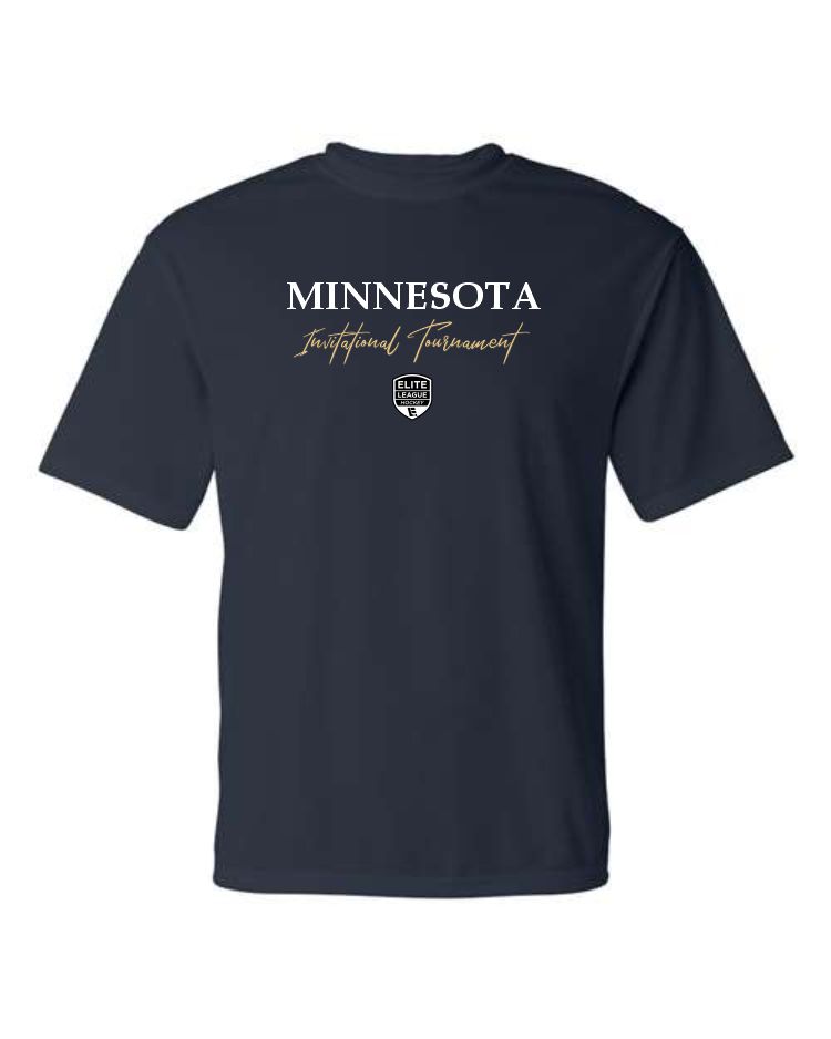 Girl's Elite League NIT C2 Sport Unisex Performance Short Sleeve T-Shirt-Navy