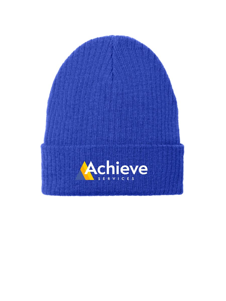 Achieve Services Port Authority® C-FREE® Recycled Beanie-True Royal