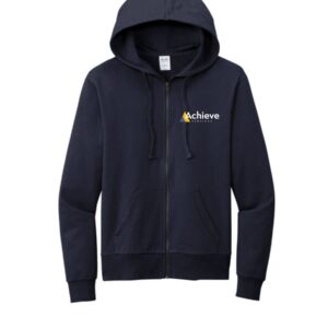 Achieve Services  Allmade® Unisex Organic French Terry Full-Zip Hoodie-Night Sky Navy