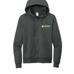 Achieve Services  Allmade® Unisex Organic French Terry Full-Zip Hoodie-Terrain Grey