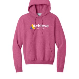 Achieve Services    Port & Co® Core Fleece Pullover Hooded Sweatshirt-Heather Sangria