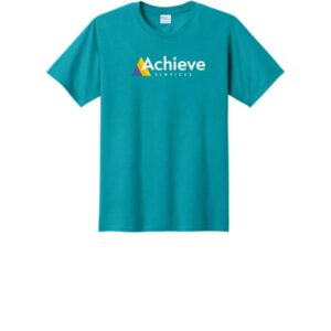 Achieve Services Port & Company® Fan Favorite™ Tee-Bright Aqua