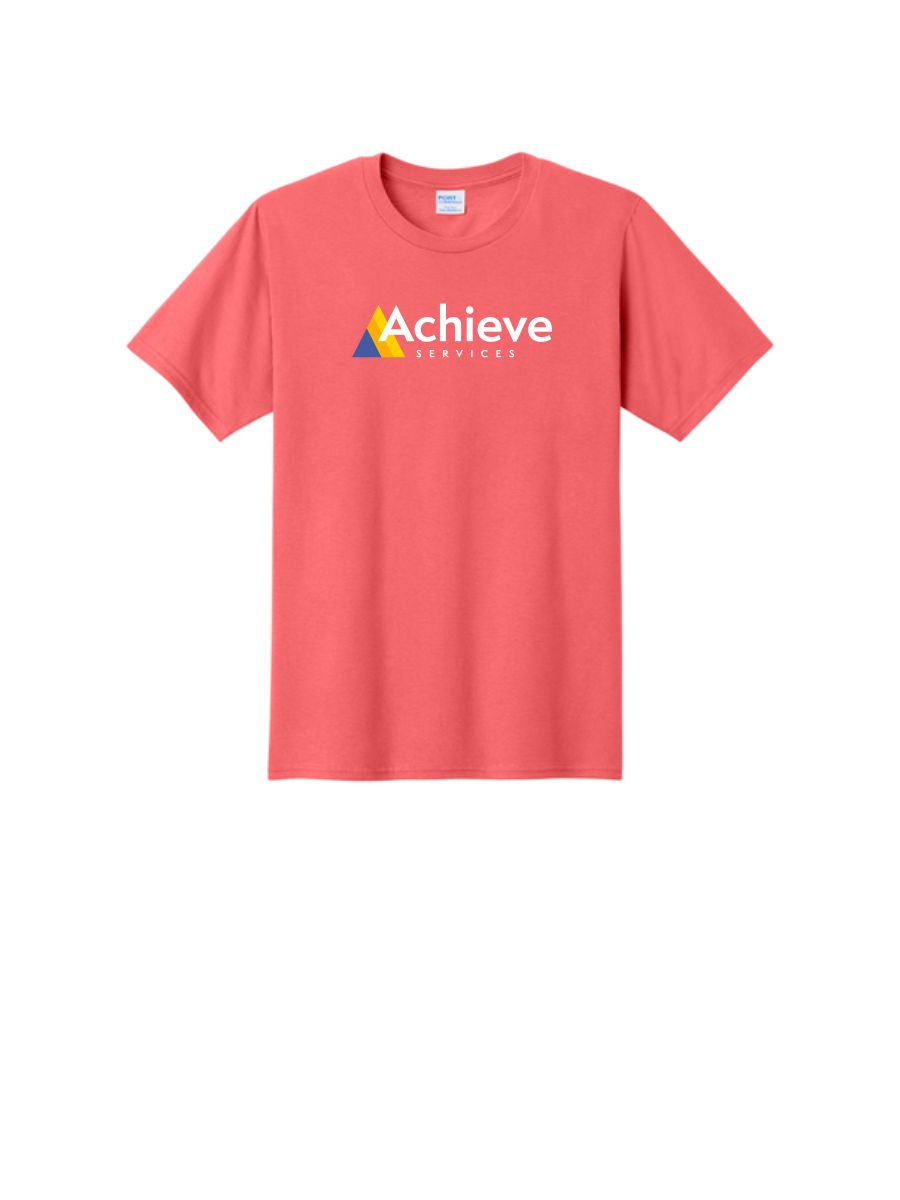 Achieve Services Port & Company® Fan Favorite™ Tee-Coral